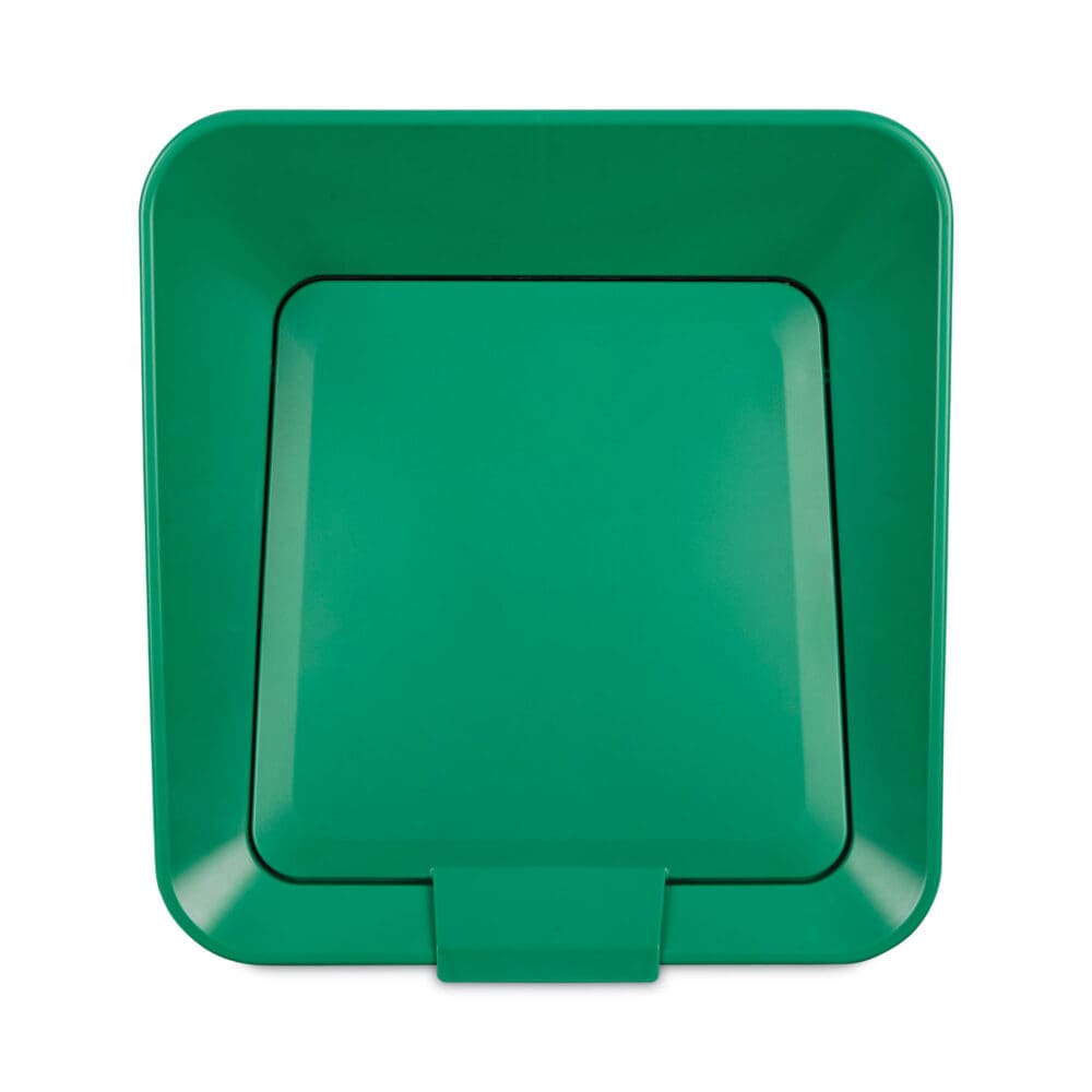 Sustain Decorative Refuse with Recycling Lid, 23 gal, Metal/Plastic, Black/Green - Image 3