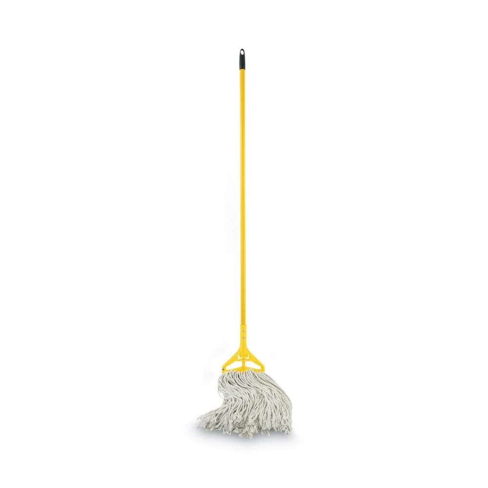 Quick Change Side-Latch Plastic Mop Head Handle, 60" Aluminum Handle, Yellow - Image 6