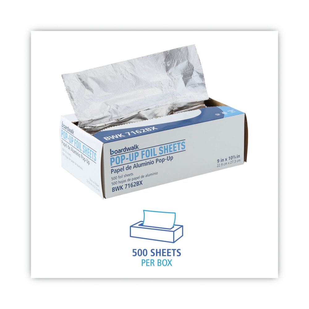 Standard Aluminum Foil Pop-Up Sheets, 9 x 10.75, 500/Box - Image 3