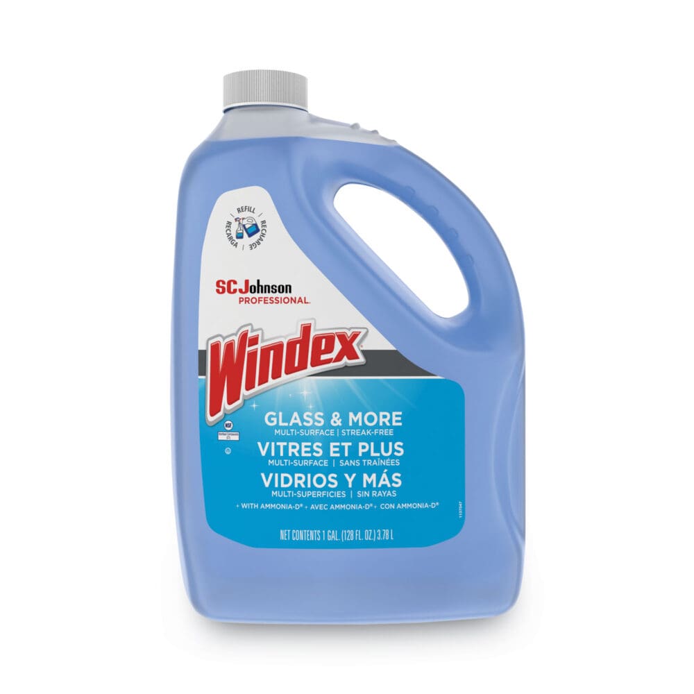 Glass Cleaner with Ammonia-D, 1 gal Bottle, 4/Carton - Image 5