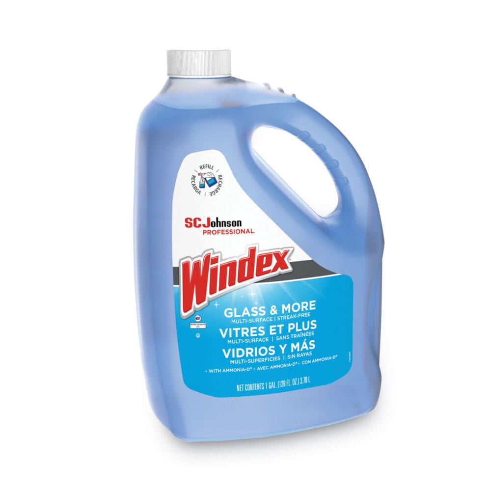 Glass Cleaner with Ammonia-D, 1 gal Bottle, 4/Carton - Image 2