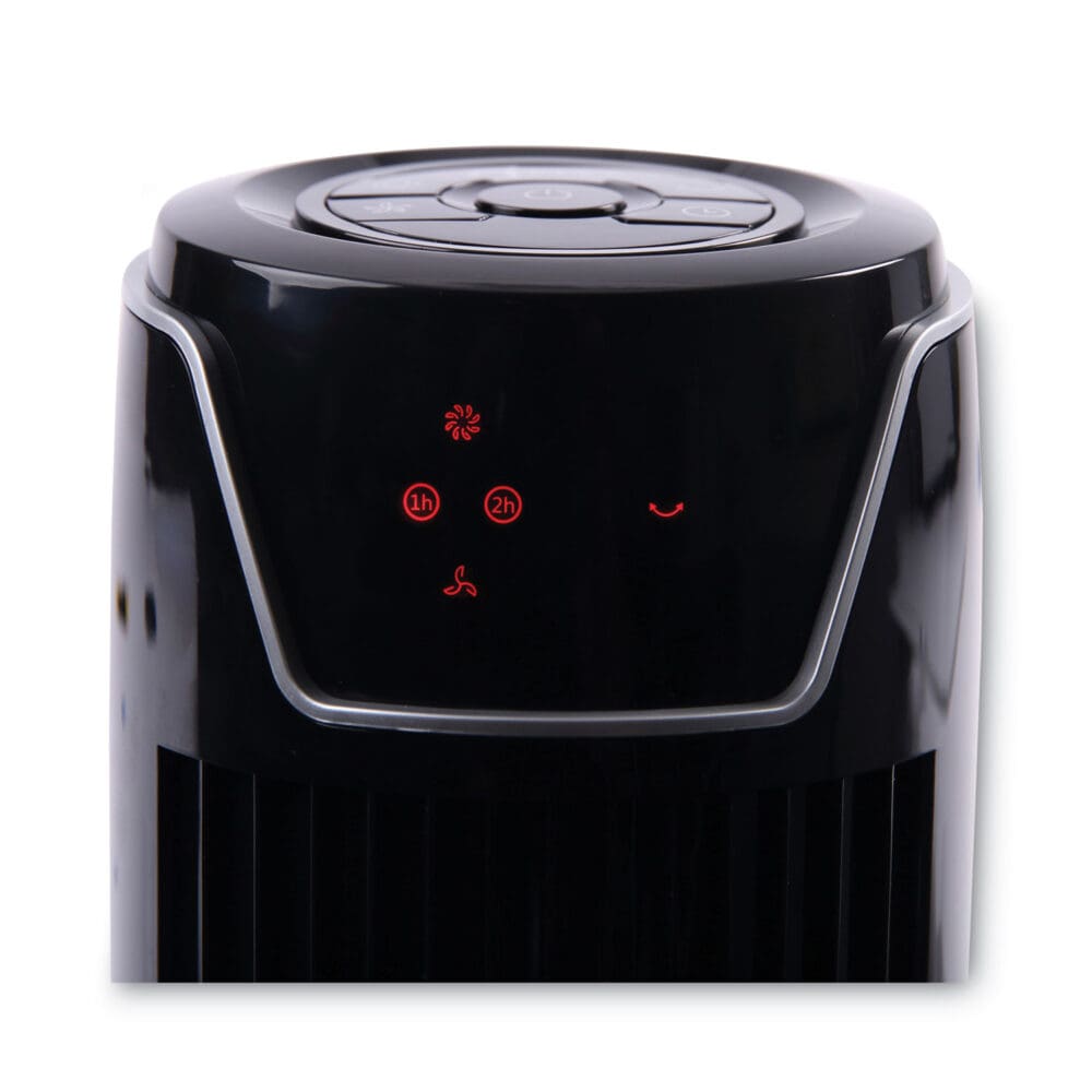36" 3-Speed Oscillating Tower Fan with Remote Control, Plastic, Black - Image 4
