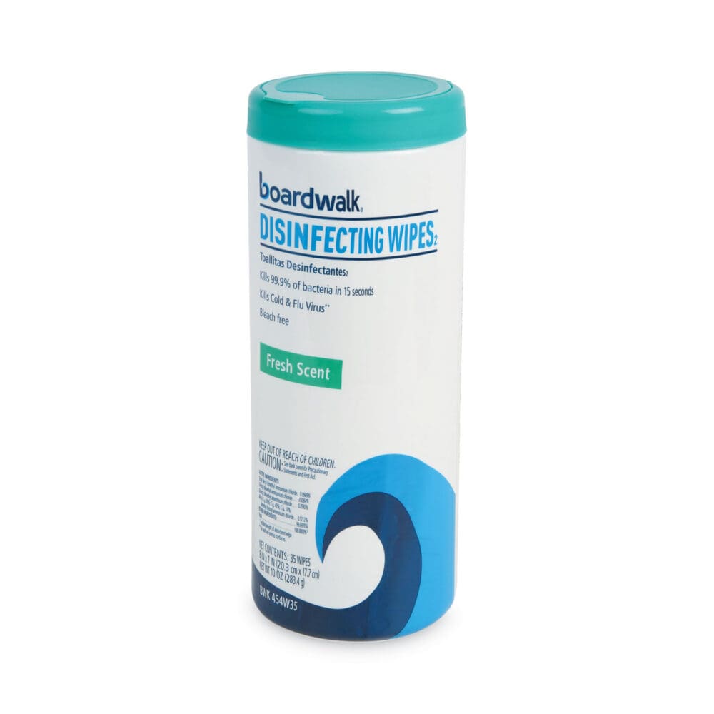 Disinfecting Wipes, 7 x 8, Fresh Scent, 35/Canister, 12 Canisters/Carton - Image 7