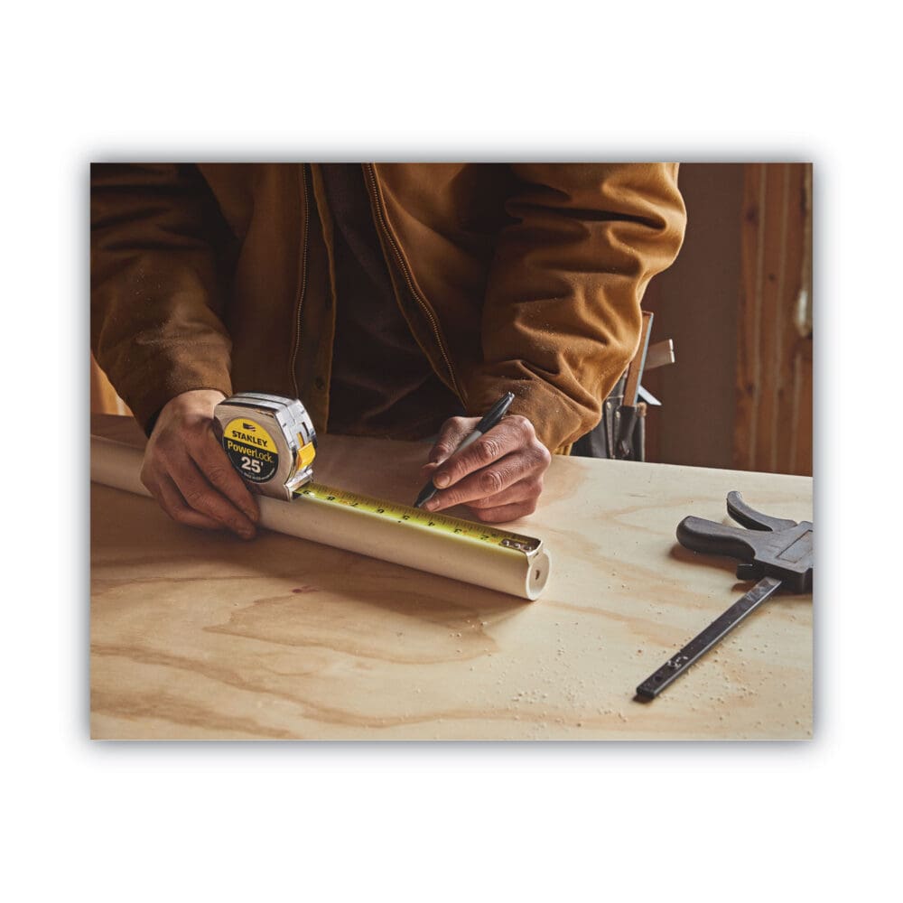 Powerlock II Power Return Rule, 1" x 25 ft, Chrome/Yellow - Image 2