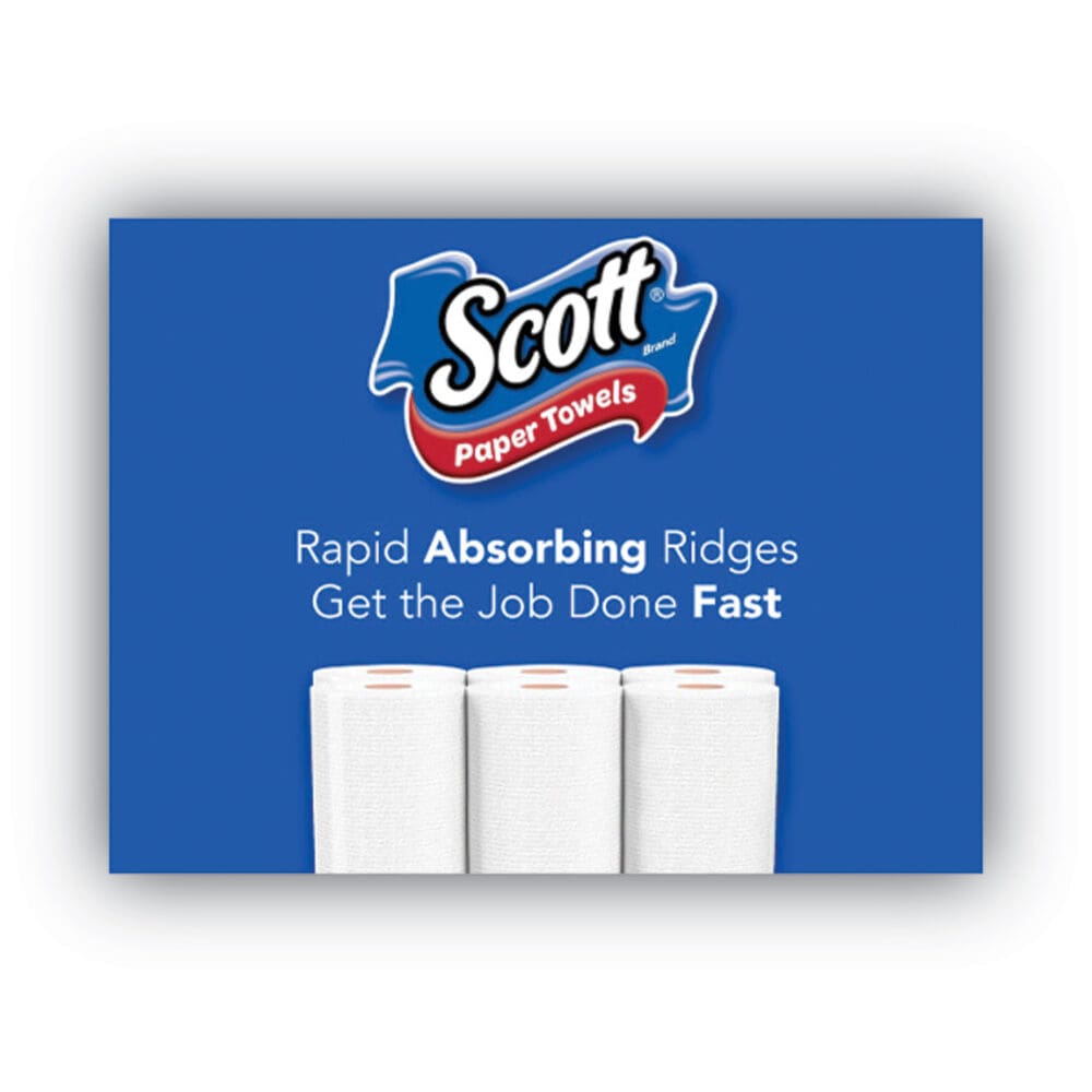 Choose-A-Sheet Mega Kitchen Roll Paper Towels, White, 1-Ply, 6.5 x 11, 102 Sheets/Roll, 12 Rolls/Pack - Image 6