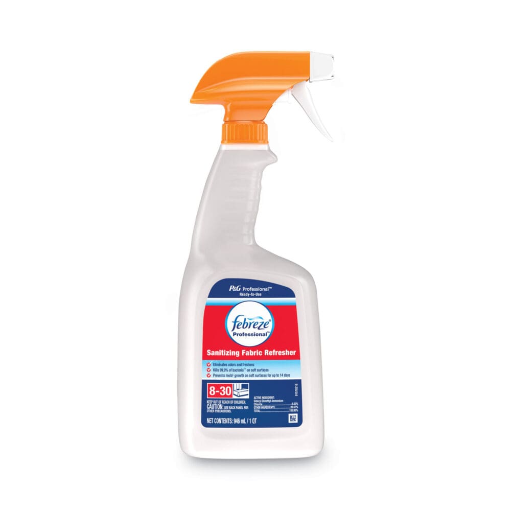 Professional Sanitizing Fabric Refresher, Light Scent, 32 oz Spray Bottle, 6/Carton - Image 6