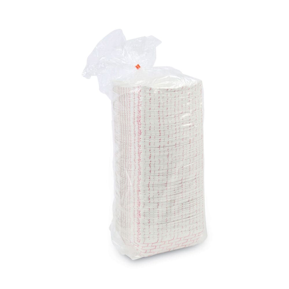 Paper Food Baskets, 2.5 lb Capacity, Red/White, 500/Carton - Image 7
