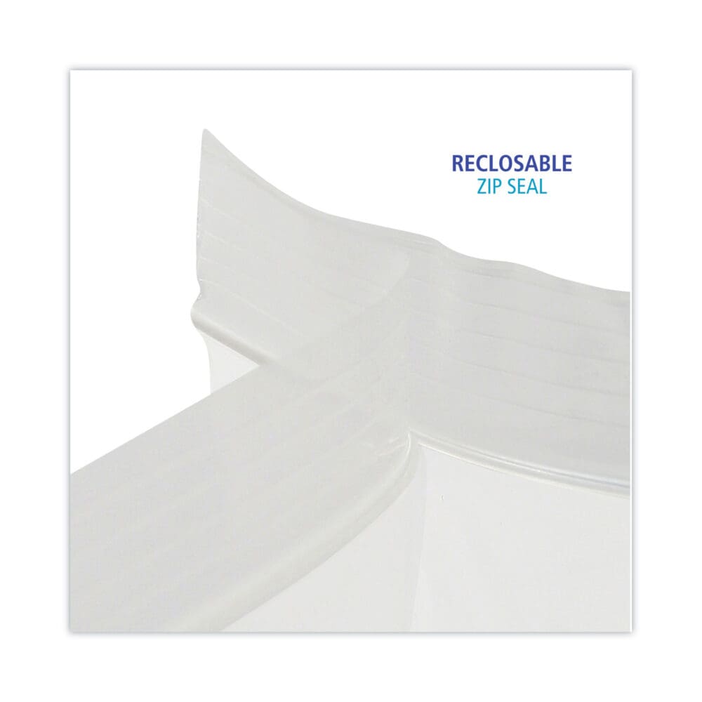 Reclosable Food Storage Bags, 1 gal, 1.75 mil, 10.5" x 11", Clear, 250/Box - Image 5