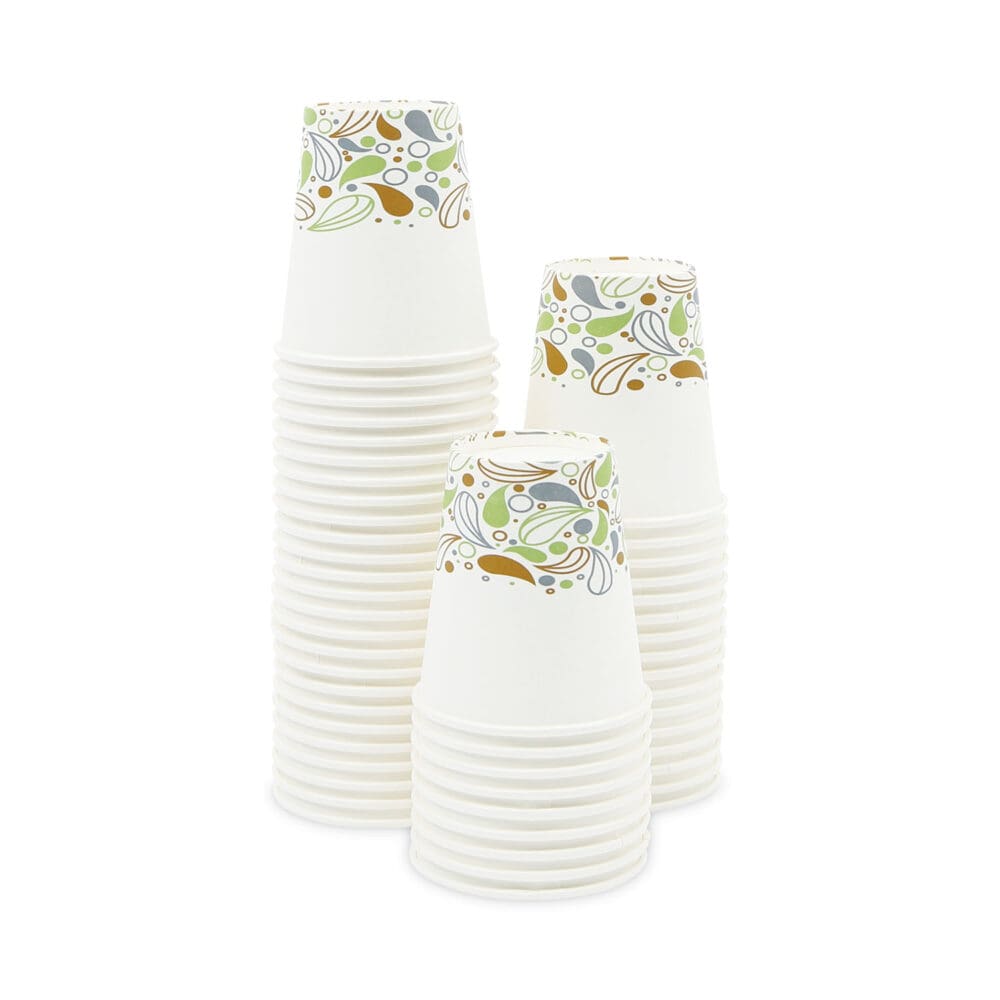 Deerfield Printed Paper Hot Cups, 10 oz, 50 Cups/Sleeve, 20 Sleeves/Carton - Image 2