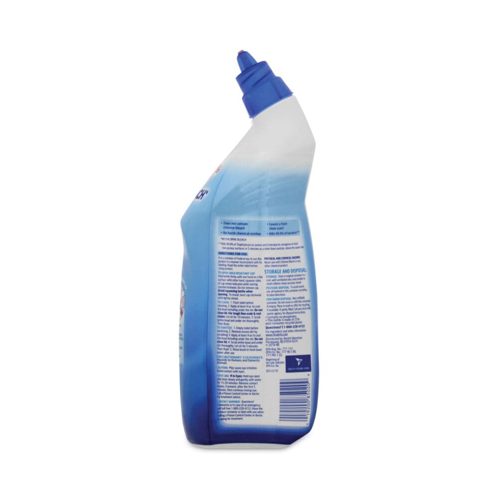 Toilet Bowl Cleaner with Hydrogen Peroxide, Ocean Fresh, 24 oz Angle Neck Bottle, 2/Pack, 4 Packs/Carton - Image 4