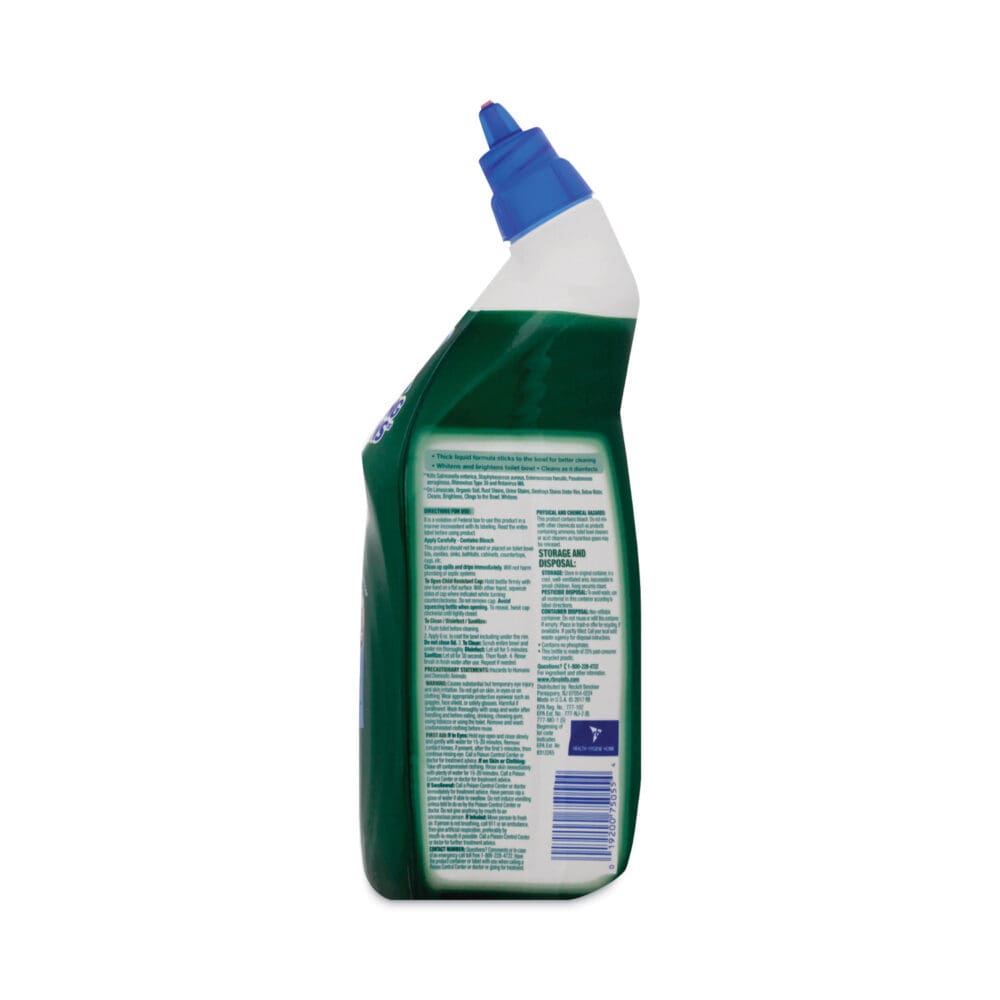Disinfectant Toilet Bowl Cleaner with Bleach, 24 oz, 8/Carton - Image 5