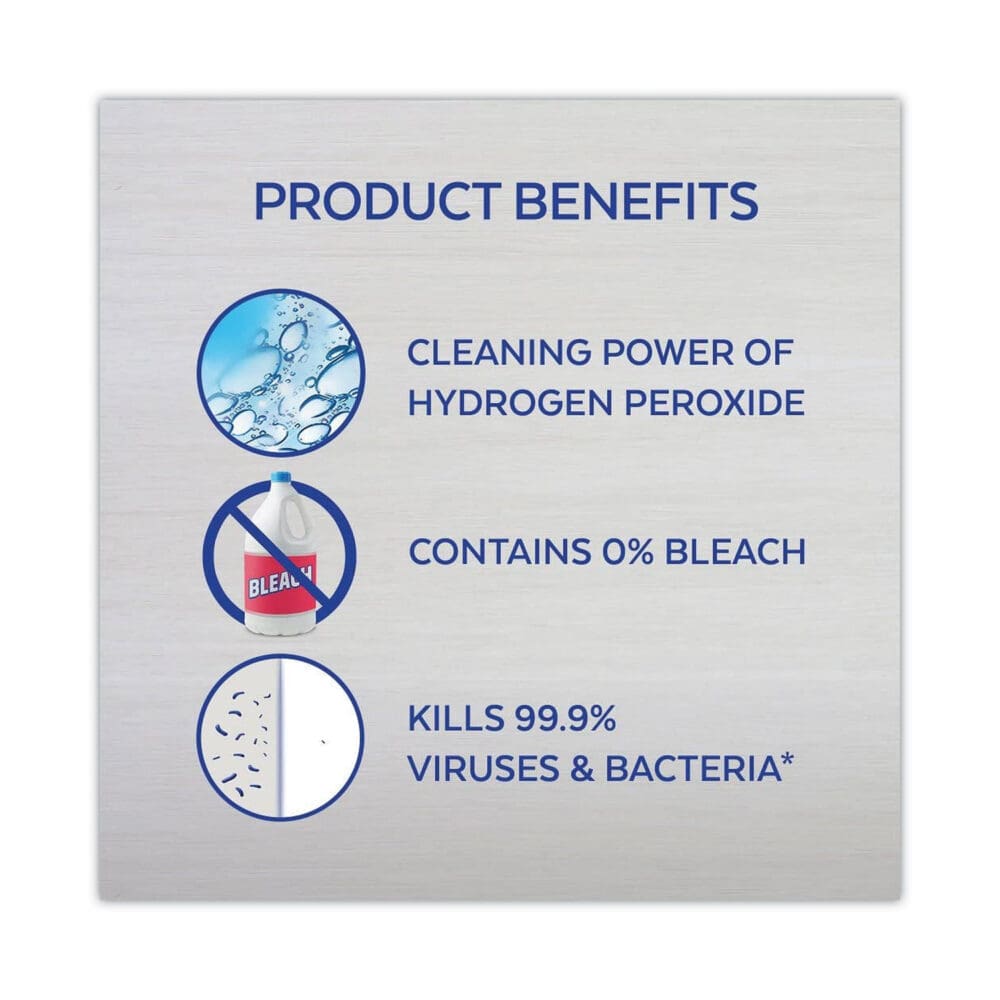 Toilet Bowl Cleaner with Hydrogen Peroxide, Ocean Fresh, 24 oz Angle Neck Bottle, 2/Pack, 4 Packs/Carton - Image 2