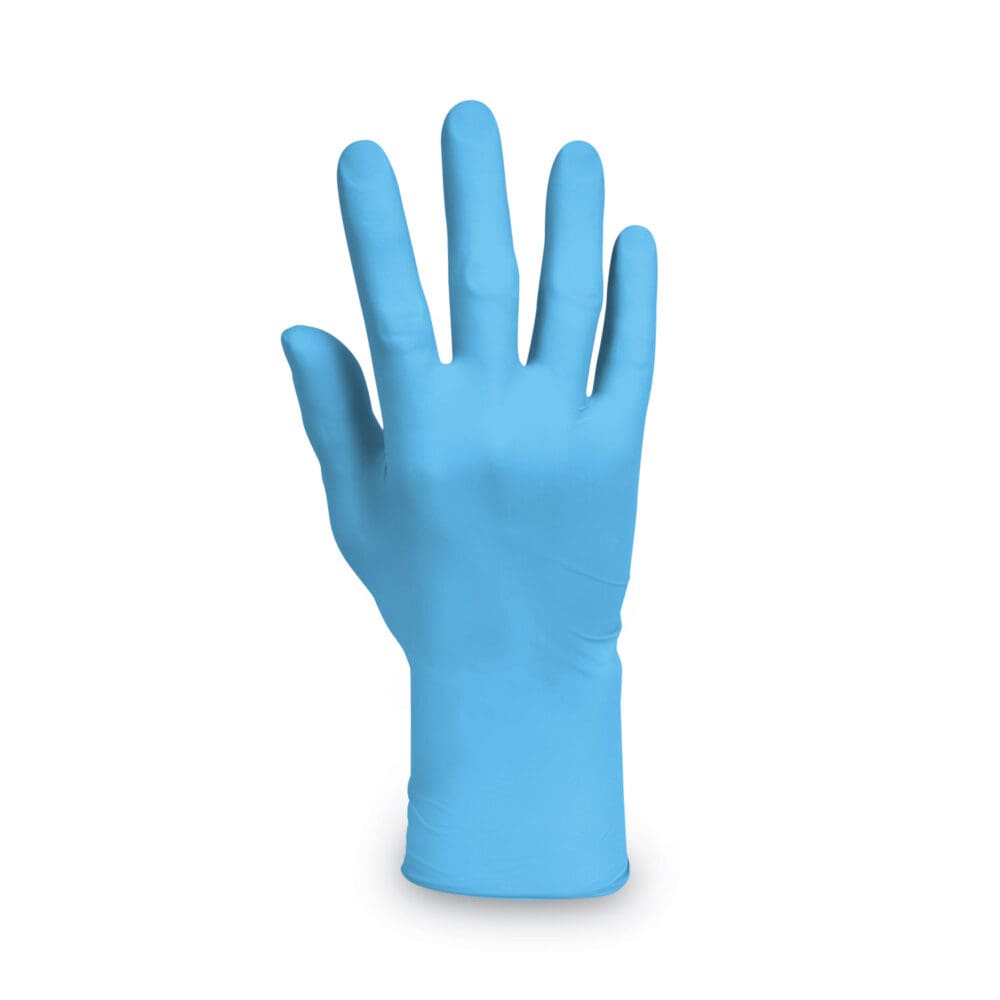 G10 Comfort Plus Blue Nitrile Gloves. Light Blue, X-Large, 100/Box - Image 2
