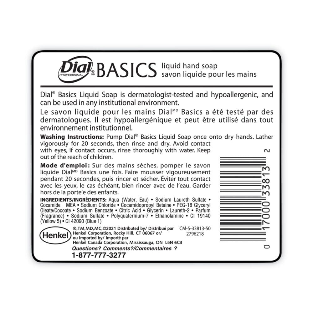 Basics MP Free Liquid Hand Soap, Unscented, 16 oz Pump Bottle, 12/Carton - Image 8