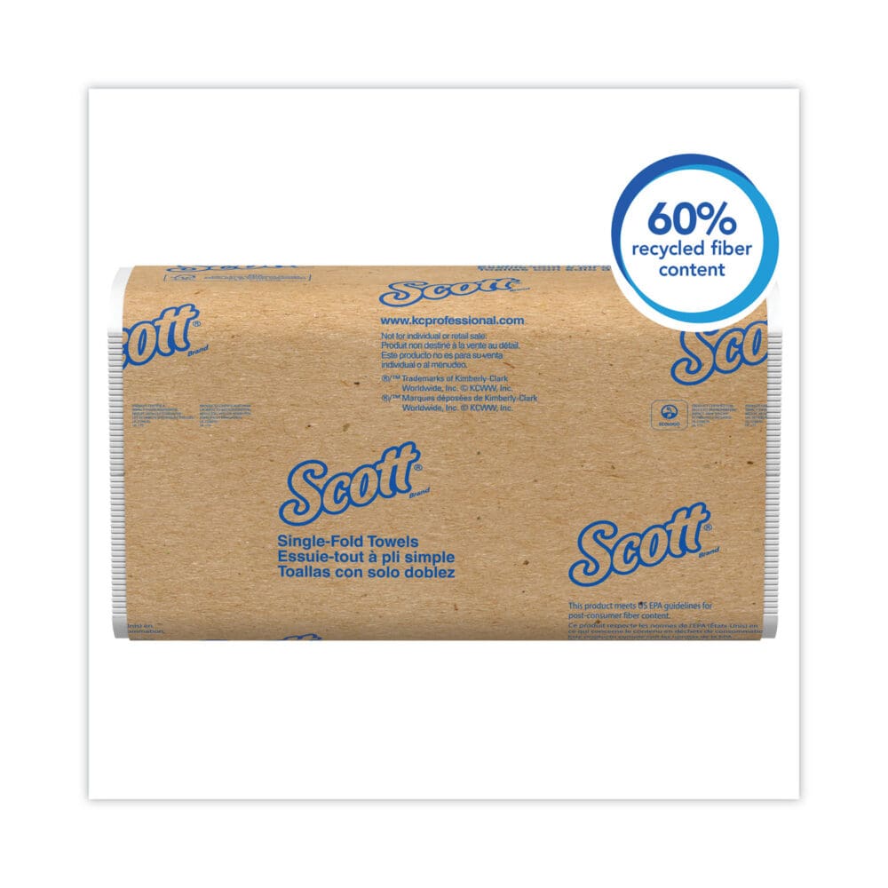 Essential Single-Fold Towels, Absorbency Pockets, 9.3 x 10.5, 250/Pack, 16 Packs/Carton - Image 2