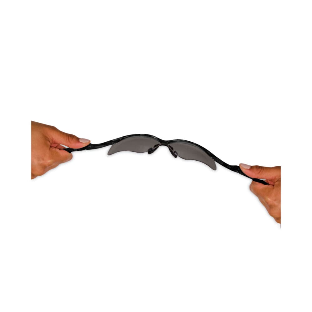 V30 Nemesis Safety Glasses, Black Frame, Smoke Anti-Fog Lens - Image 6