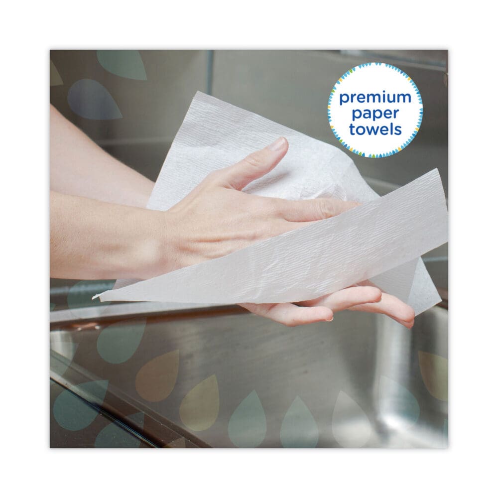 C-Fold Paper Towels, 1-Ply, 10.13 x 13.15, White, 150/Pack, 16 Packs/Carton - Image 4