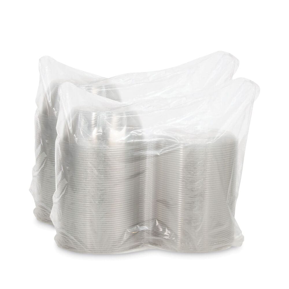 Tamper-Resistant, Tamper-Evident Bowls with Dome Lid, 64 oz, 8.9" Diameter x 4"h, Clear, Plastic, 100/Carton - Image 3