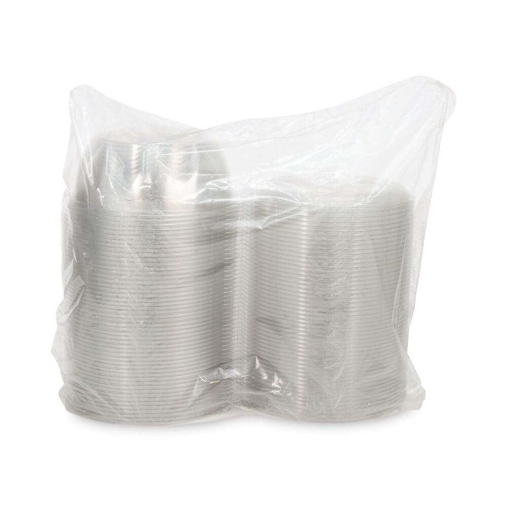 Tamper-Resistant, Tamper-Evident Bowls with Dome Lid, 64 oz, 8.9" Diameter x 4"h, Clear, Plastic, 100/Carton - Image 2