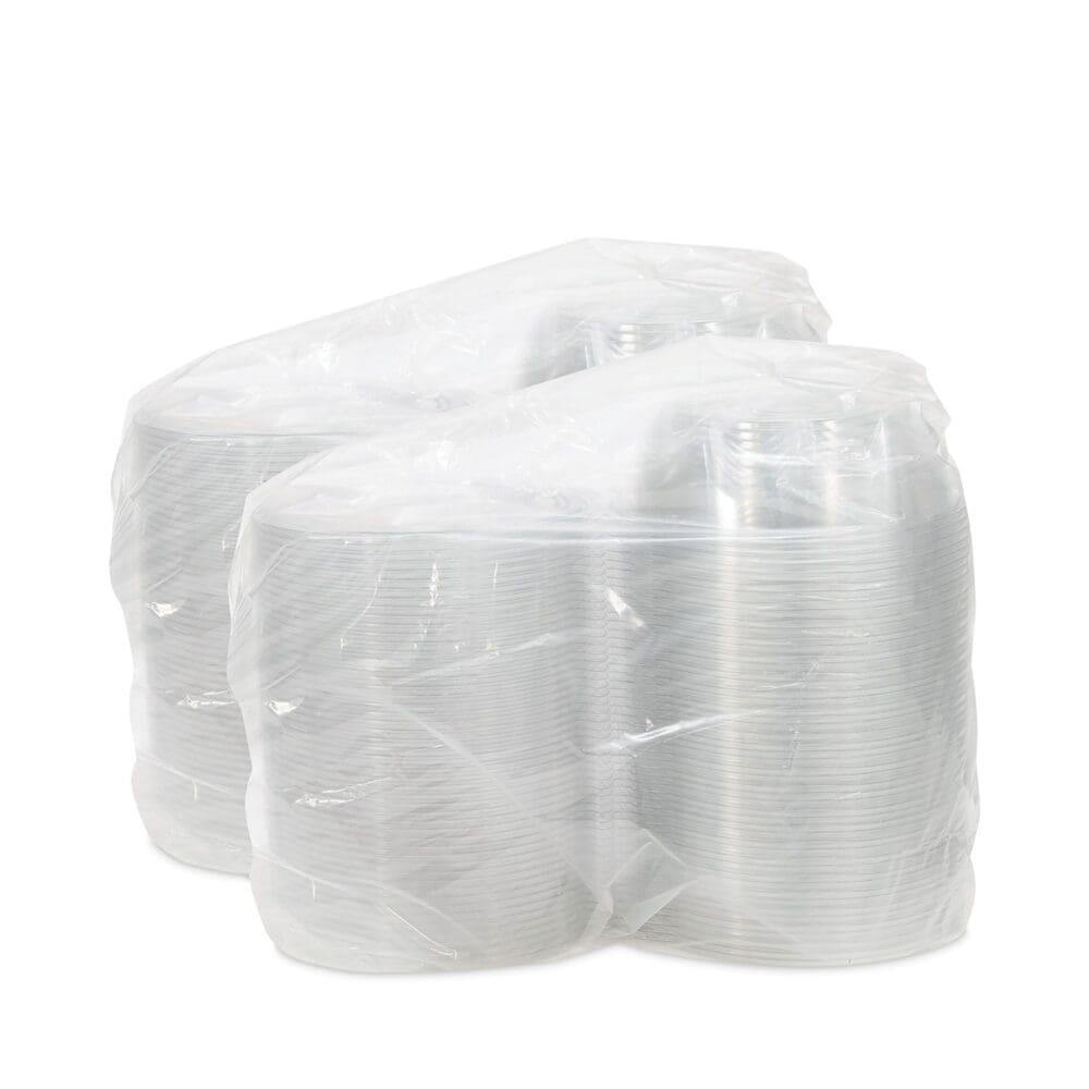 Tamper-Resistant, Tamper-Evident Bowls with Flat Lid, 48 oz, 8.9" Diameter x 2.8"h, Clear, Plastic, 100/Carton - Image 3