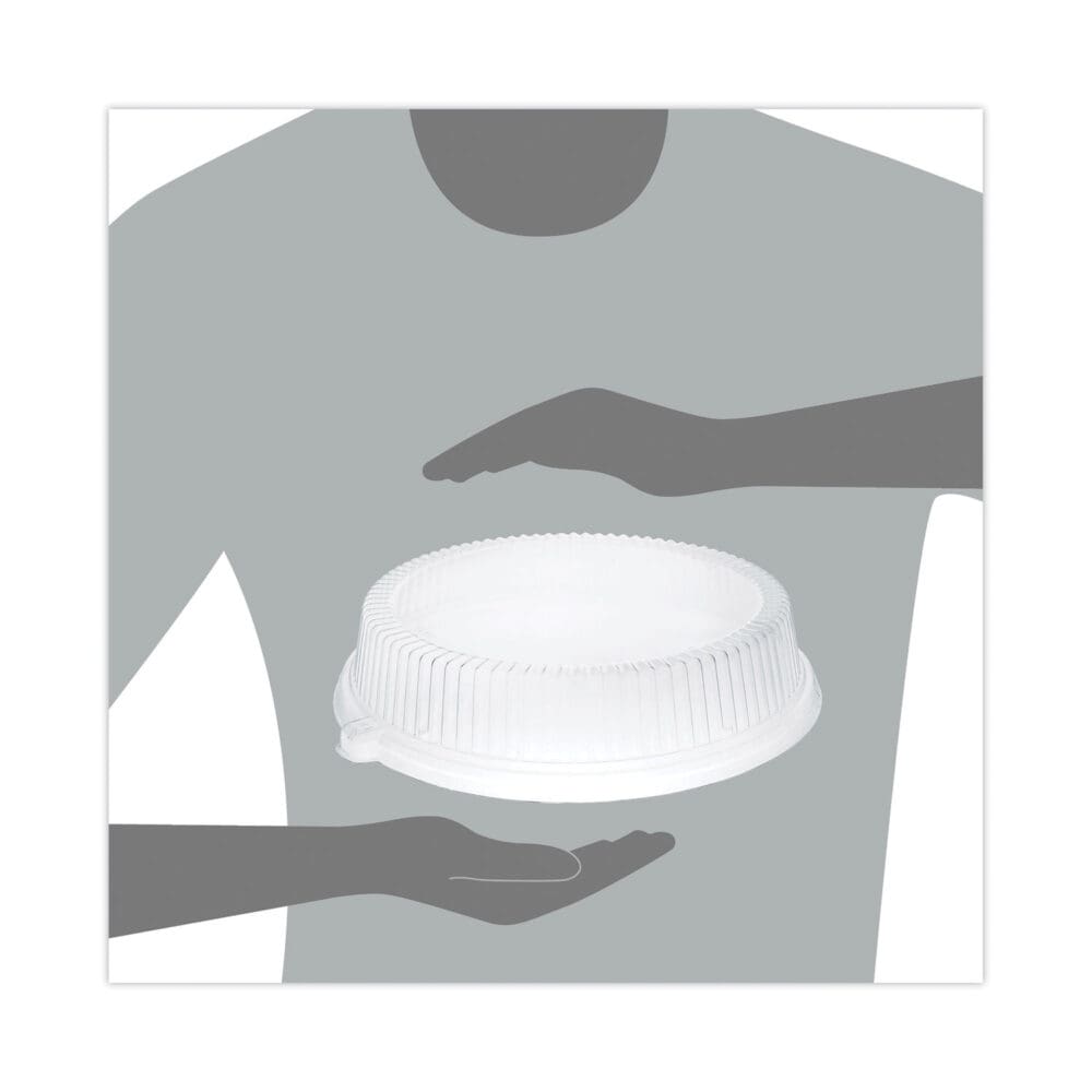 Dome Covers fit 10" Disposable Plates, Clear, Plastic, 500/Carton - Image 5