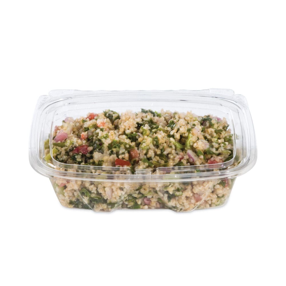 ClearPac SafeSeal Tamper-Resistant, Tamper-Evident Containers, Tall, Flat Lid, 20 oz, 5.7 x 7.3 x 1.8, Clear, Plastic, 200/CT - Image 5
