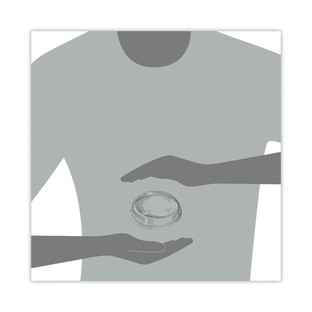 Prima Strawless Plastic Lids, Fits 12 oz to 26 oz Cups, Clear, 1,000/Carton - Image 4