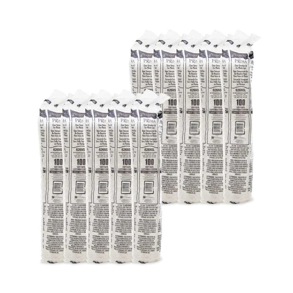 Prima Strawless Plastic Lids, Fits 12 oz to 26 oz Cups, Clear, 1,000/Carton - Image 3