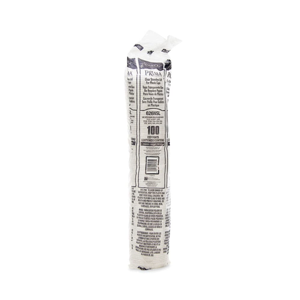 Prima Strawless Plastic Lids, Fits 12 oz to 26 oz Cups, Clear, 1,000/Carton - Image 2