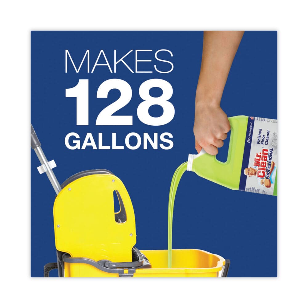 Finished Floor Cleaner, Lemon Scent, 1 gal Bottle, 3/Carton - Image 2