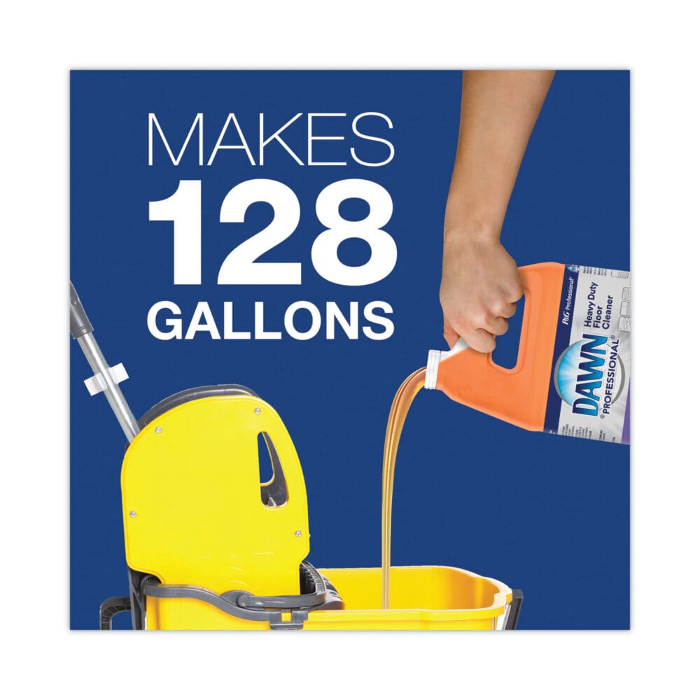 Heavy-Duty Floor Cleaner, Neutral Scent, 1 gal Bottle, 3/Carton - Image 3