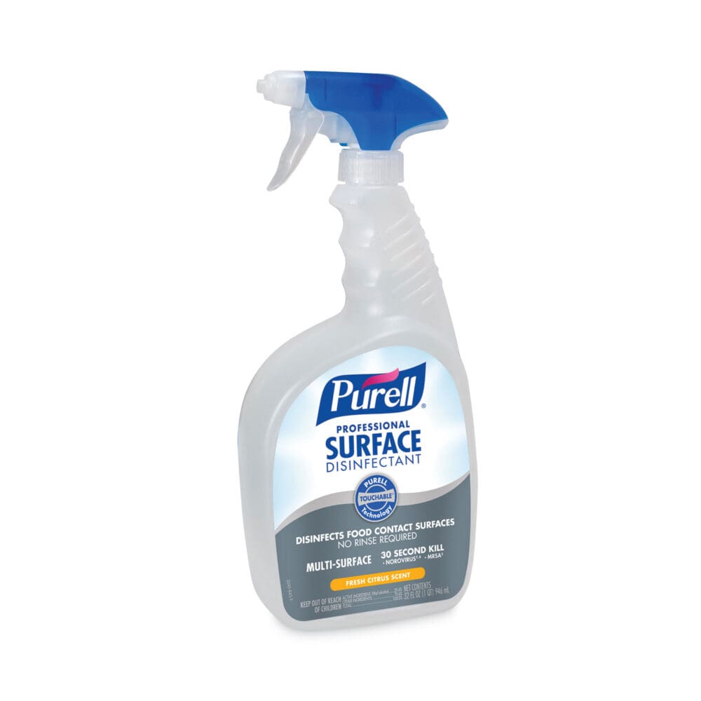 Professional Surface Disinfectant, Fresh Citrus, 32 oz Spray Bottle, 6/Carton - Image 2