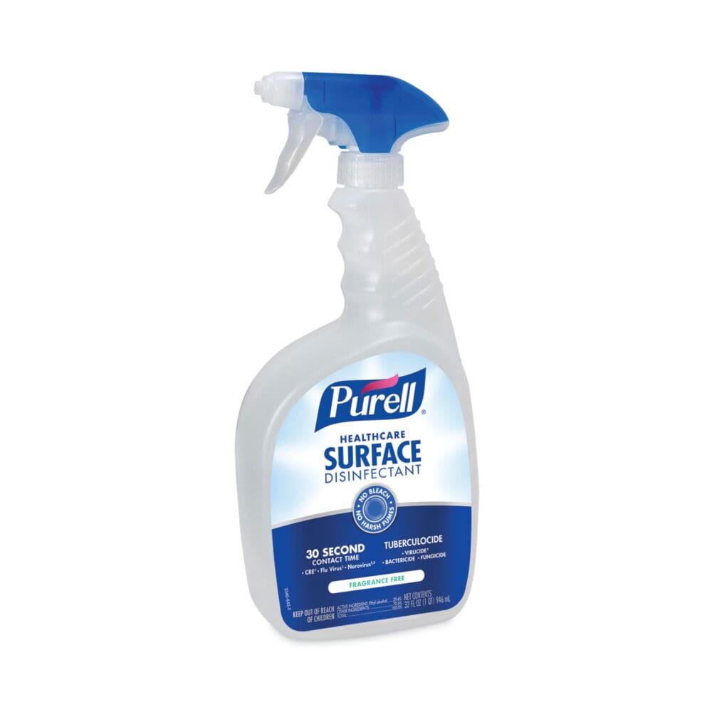 Healthcare Surface Disinfectant, Fragrance Free, 32 oz Spray Bottle, 6/Carton - Image 3