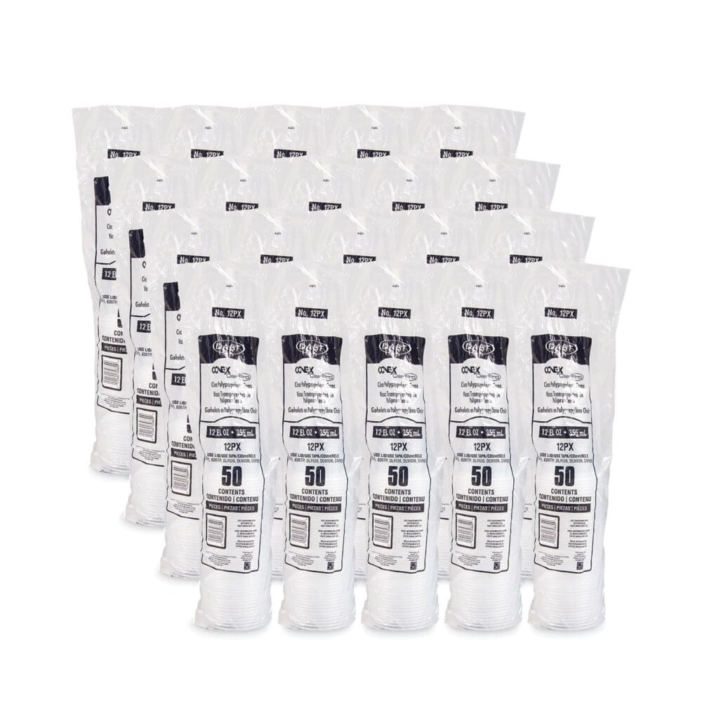Conex ClearPro Plastic Cold Cups, 12 oz, Clear, 50/Sleeve, 20 Sleeves/Carton - Image 3