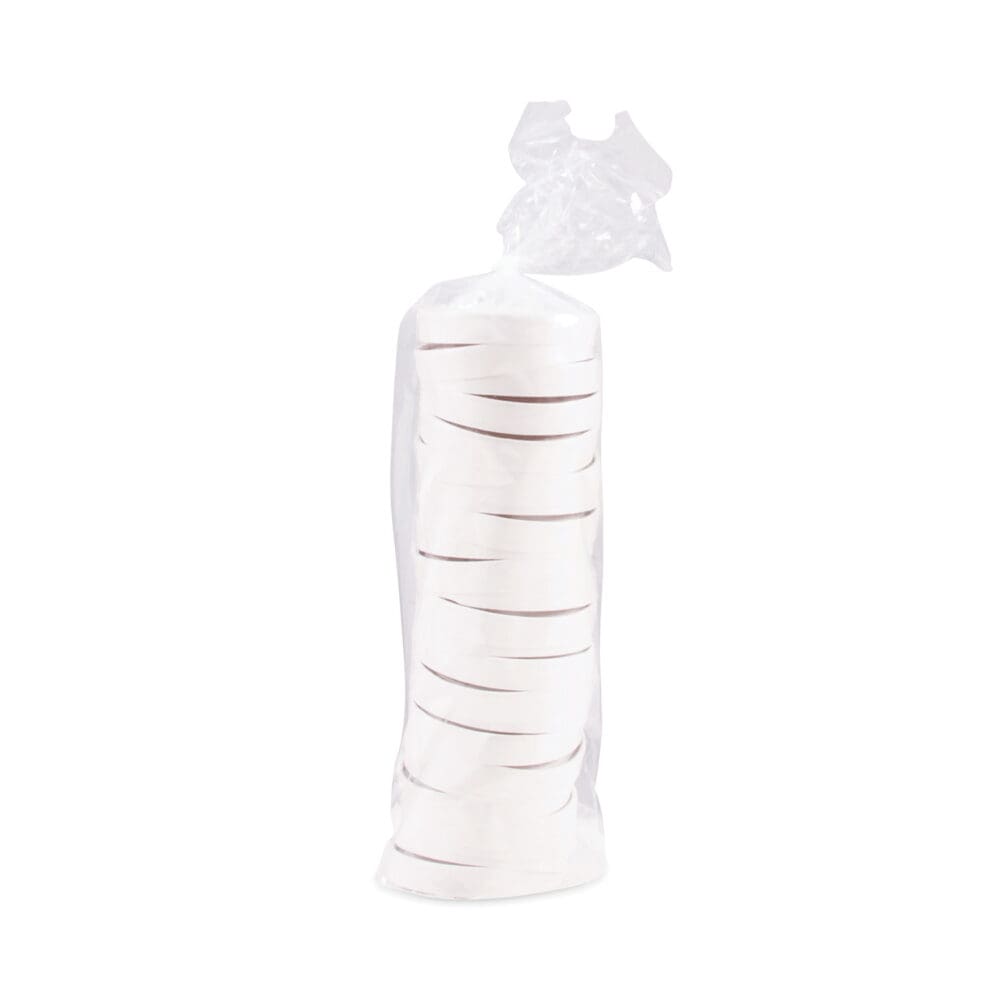 Paper Lids for Food Containers, For 16 oz Containers, Vented, 3.9" Diameter x 0.9"h, White, 25/Bag, 20 Bags/Carton - Image 2