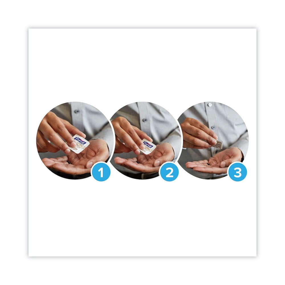Advanced Hand Sanitizer Single Use, Gel, 1.2 mL, Packet, Fragrance-Free, 2,000/Carton - Image 3
