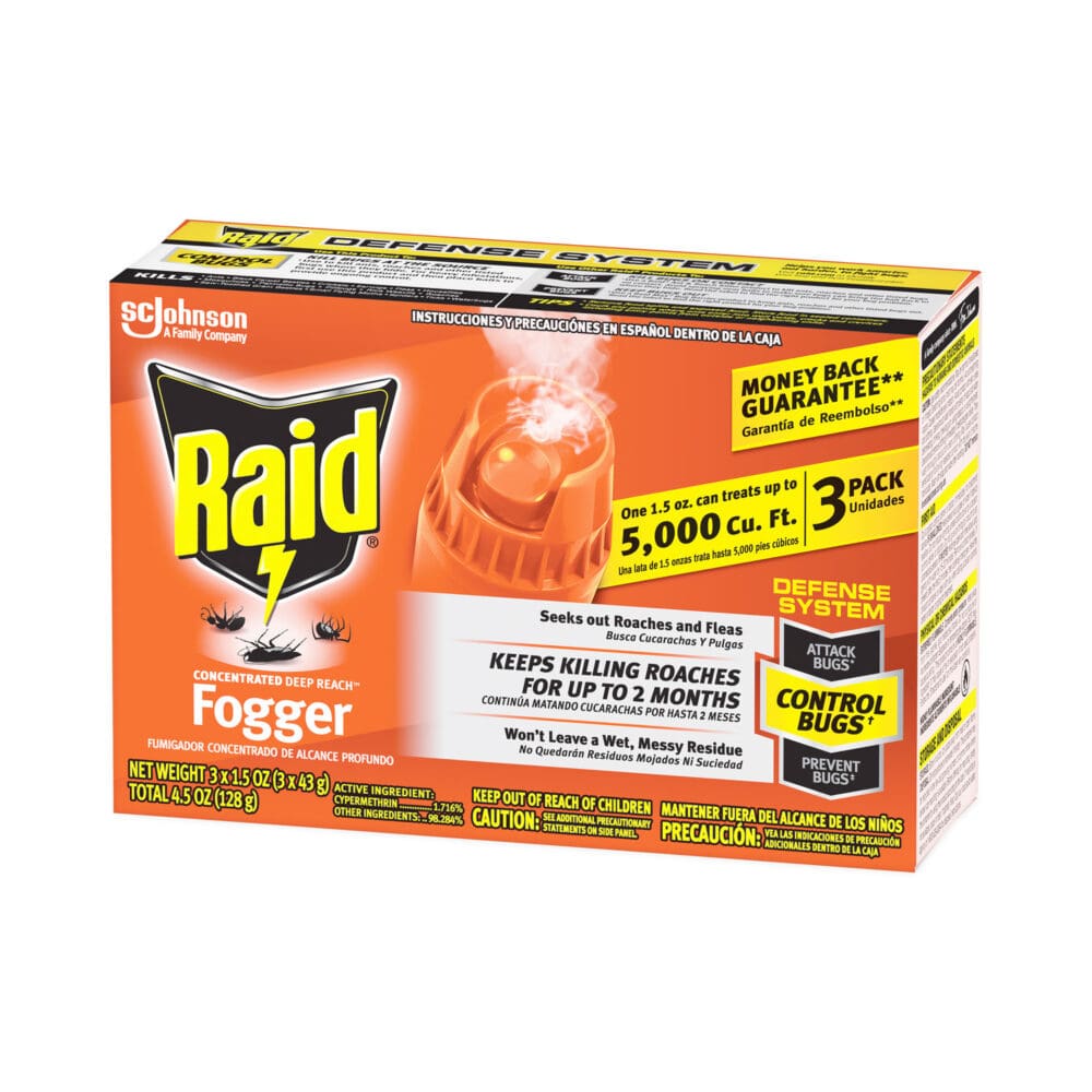 Concentrated Deep Reach Fogger, 1.5 oz Aerosol Spray, 3/Pack, 12 Packs/Carton - Image 2