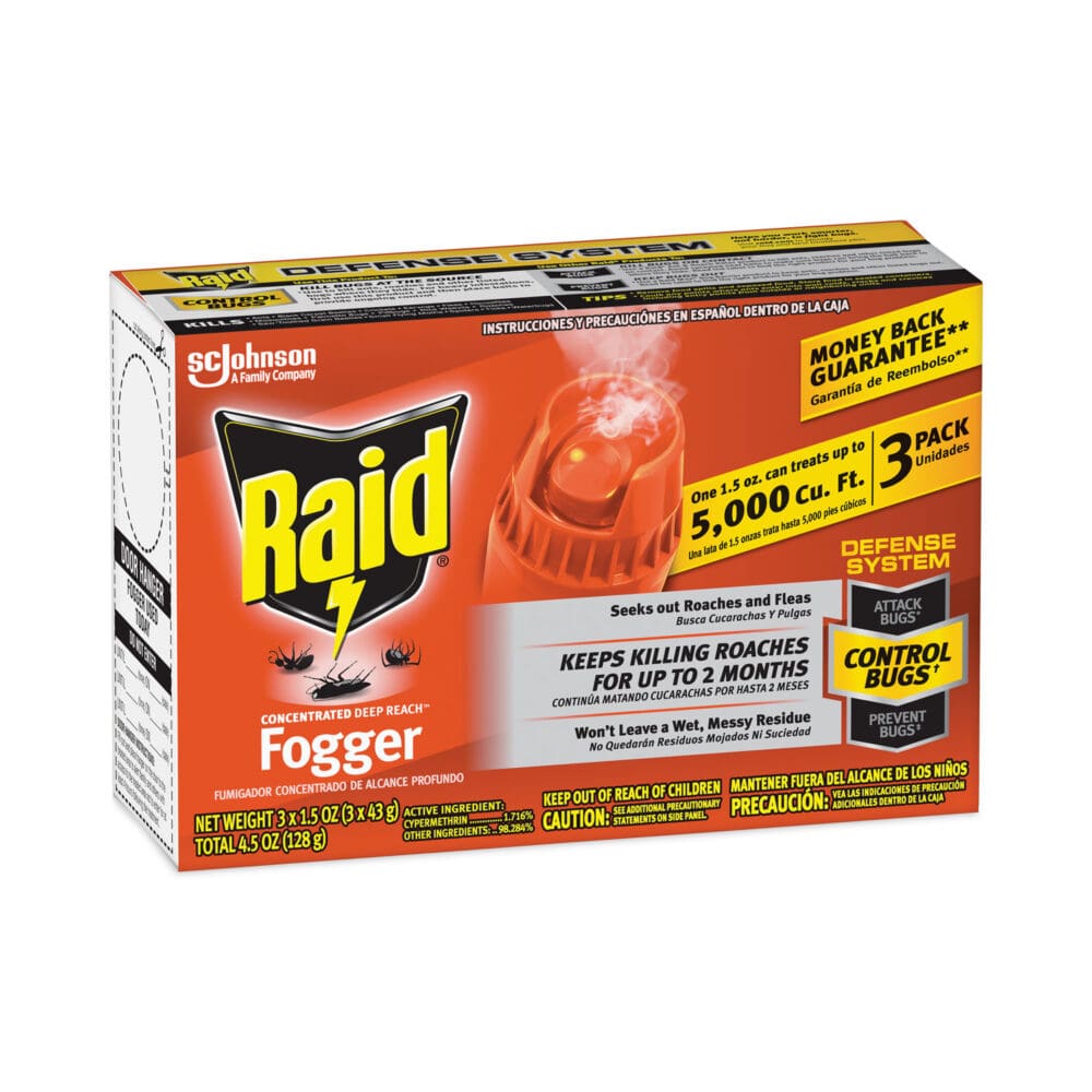 Concentrated Deep Reach Fogger, 1.5 oz Aerosol Spray, 3/Pack, 12 Packs/Carton - Image 3