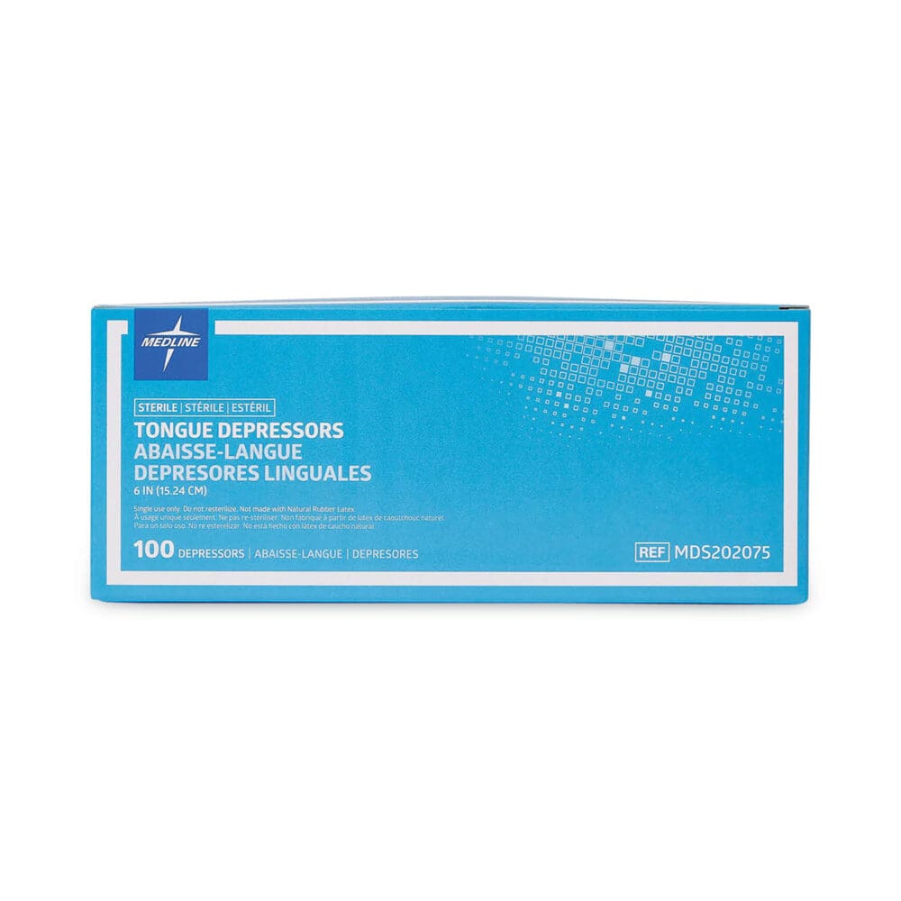 Sterile Tongue Depressors, Wood, 6" Long, 100/Box - Image 5