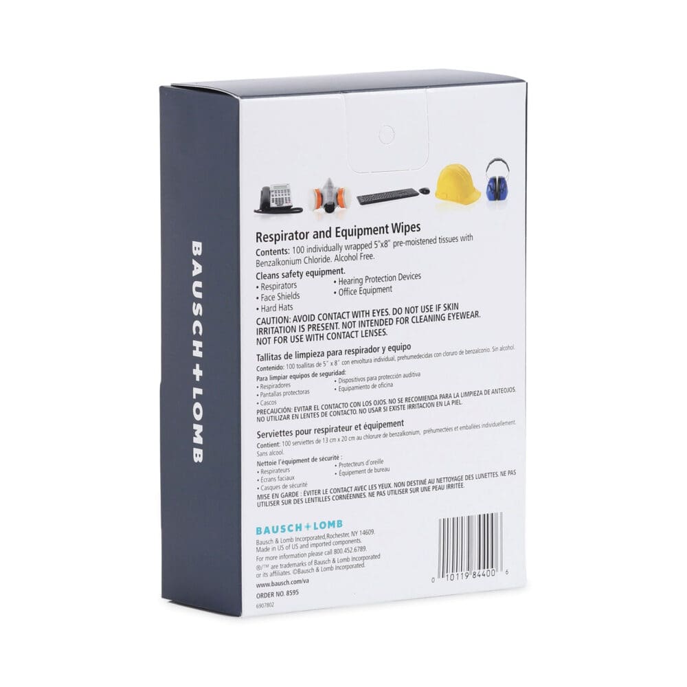Antibacterial Office Equipment Wet Wipes, Cloth, 5 x 8, Unscented, White, 100/Box - Image 2