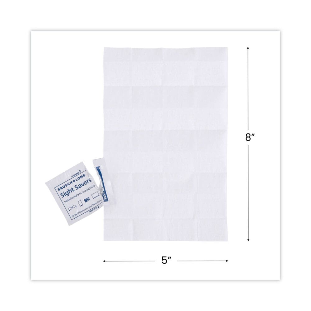 Sight Savers Premoistened Lens Cleaning Tissues, 8 x 5, 100/Box, 10 Box/Carton - Image 9
