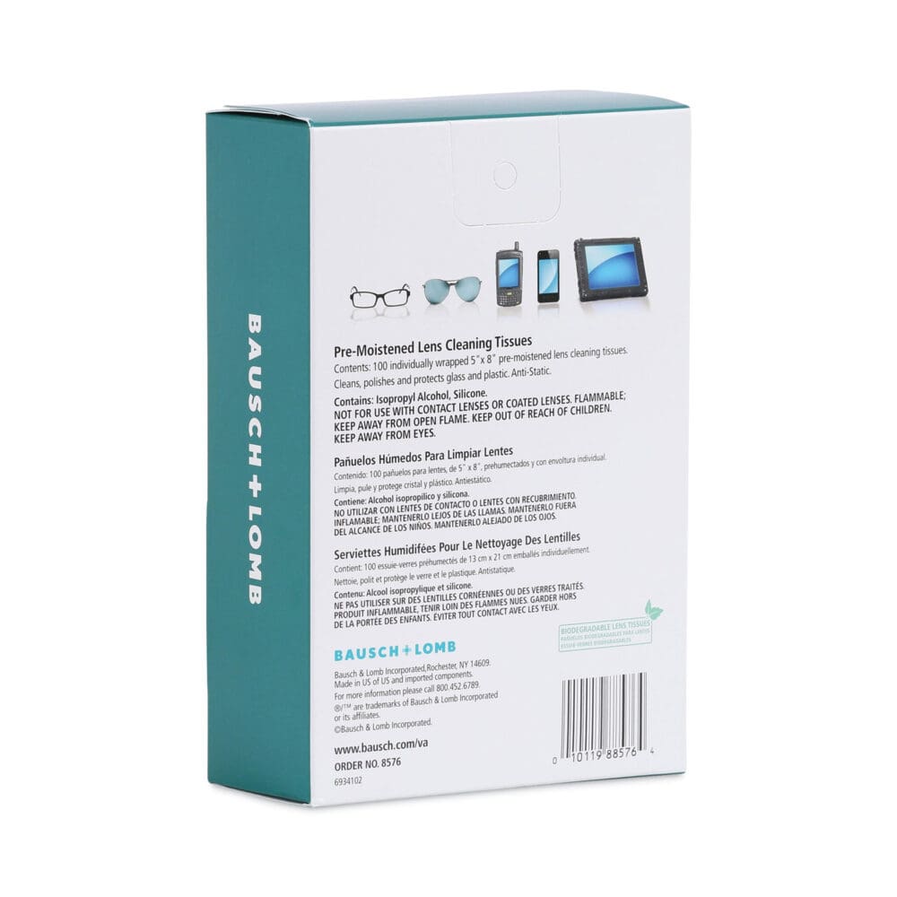 Sight Savers Pre-Moistened Anti-Fog Tissues with Silicone, 8 x 5, 100/Box - Image 2
