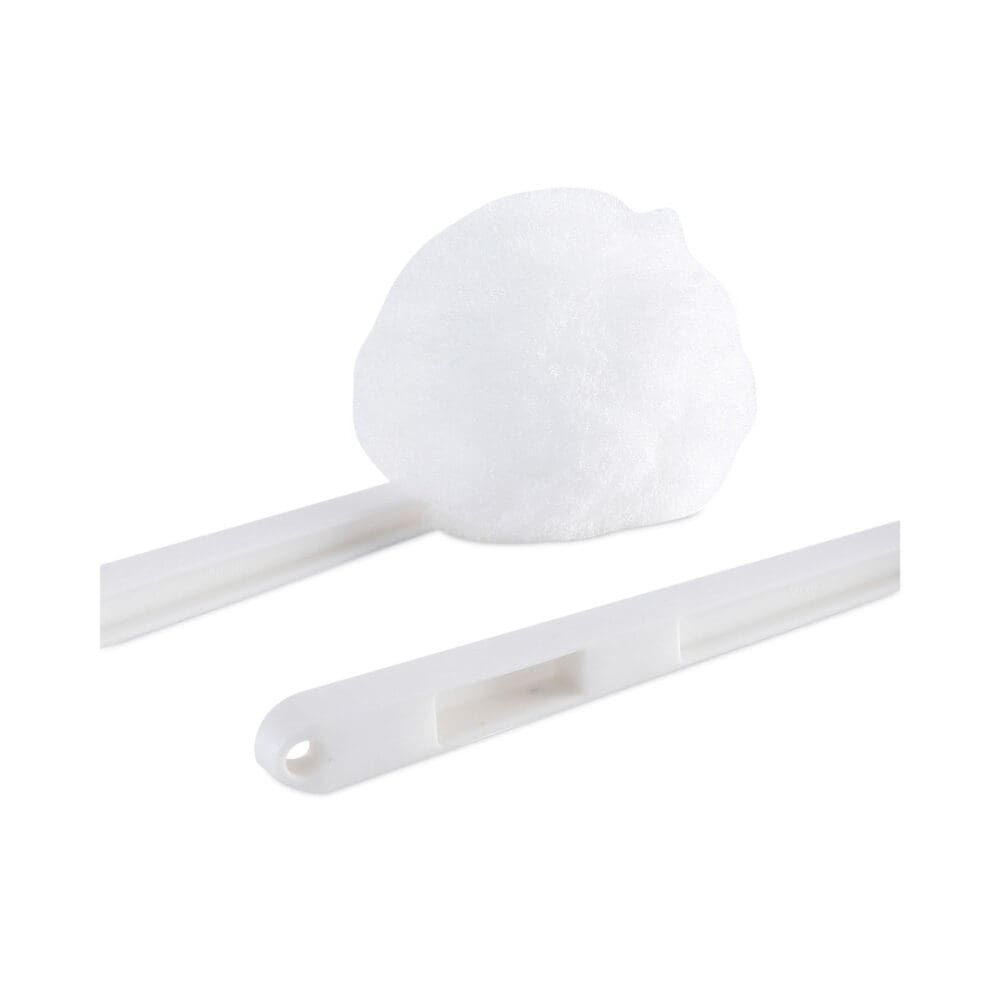 Deluxe Bowl Mop, 12" Handle, 2" Mop Head, White, 25/Carton - Image 3