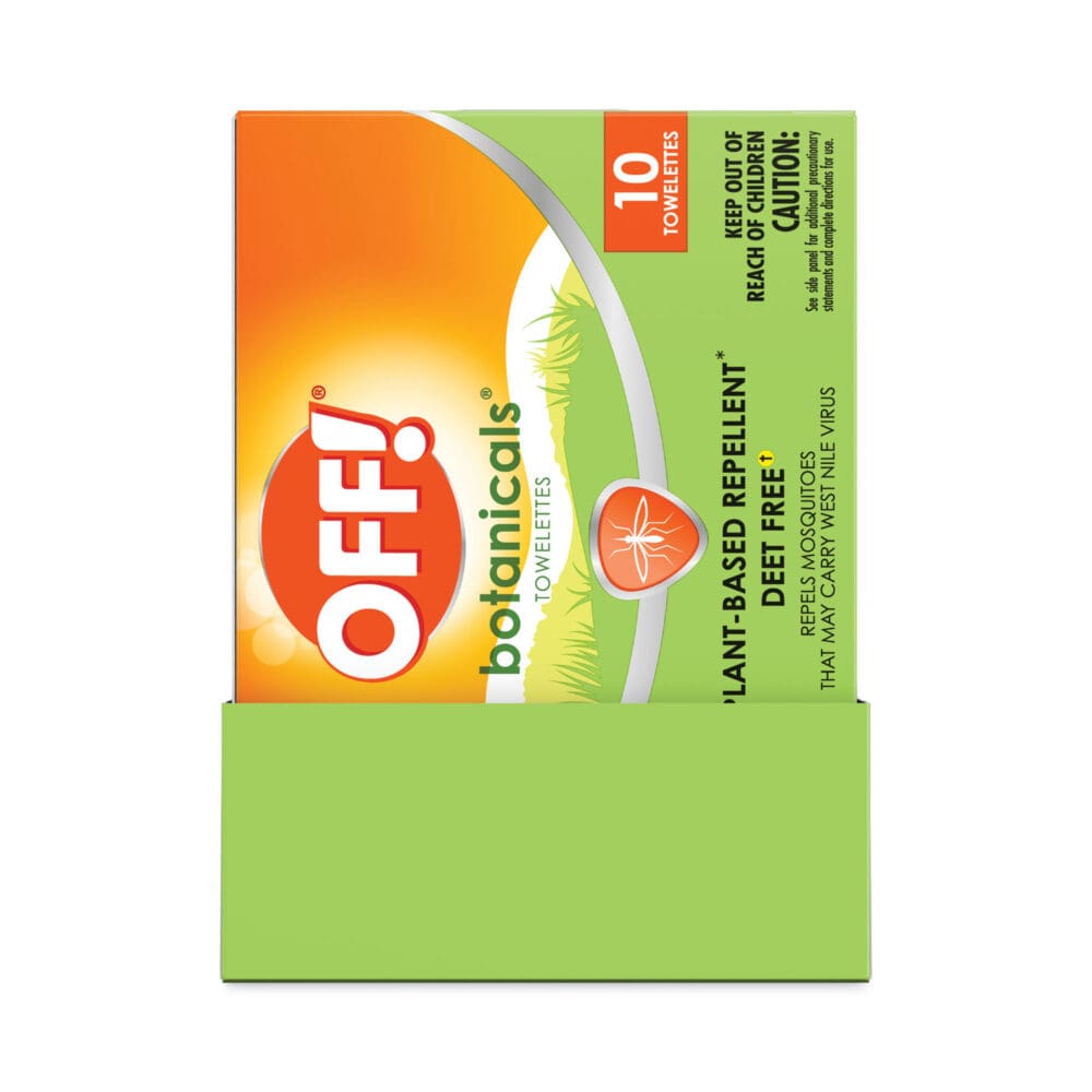 Botanicals Insect Repellant, Box, 10 Wipes/Pack, 8 Packs/Carton - Image 4
