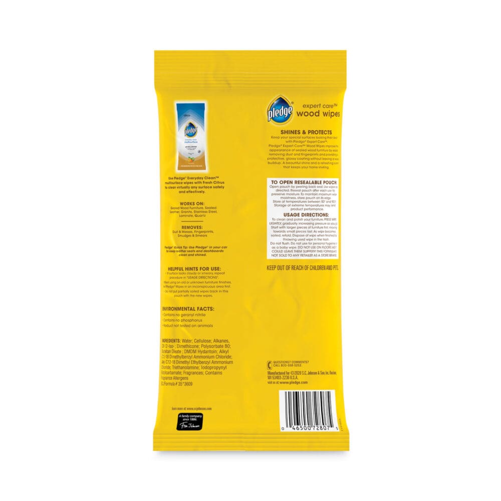 Lemon Scent Wet Wipes, Cloth, 7 x 10, White, 24/Pack, 12 Packs/Carton - Image 3