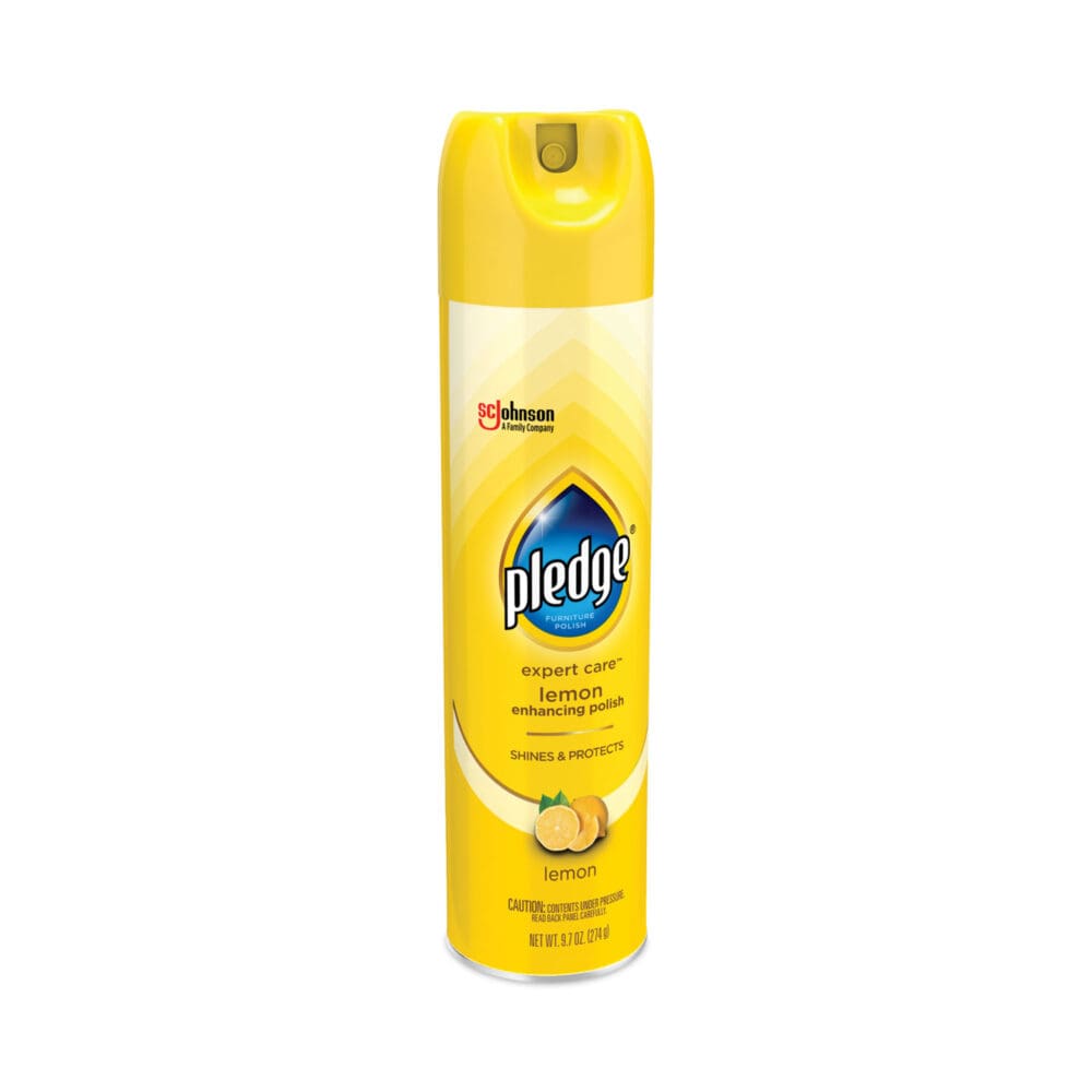 Furniture Polish, Lemon, 9.7 oz Aerosol Spray, 6/Carton - Image 2