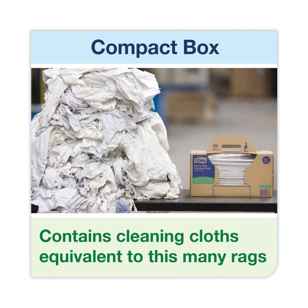 Industrial Cleaning Cloths, 1-Ply, 16.34 x 14, Gray, 210 Wipes/Box - Image 5