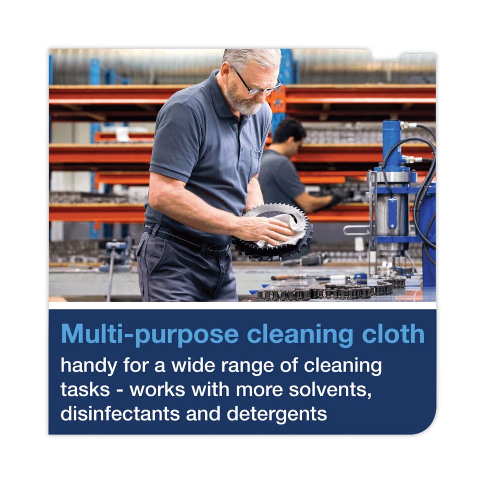 Industrial Cleaning Cloths, 1-Ply, 16.34 x 14, Gray, 210 Wipes/Box - Image 7