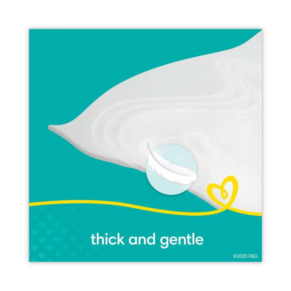 Sensitive Baby Wipes, 1-Ply, 6.8 x 7,  Unscented, White, 56/Pack - Image 8