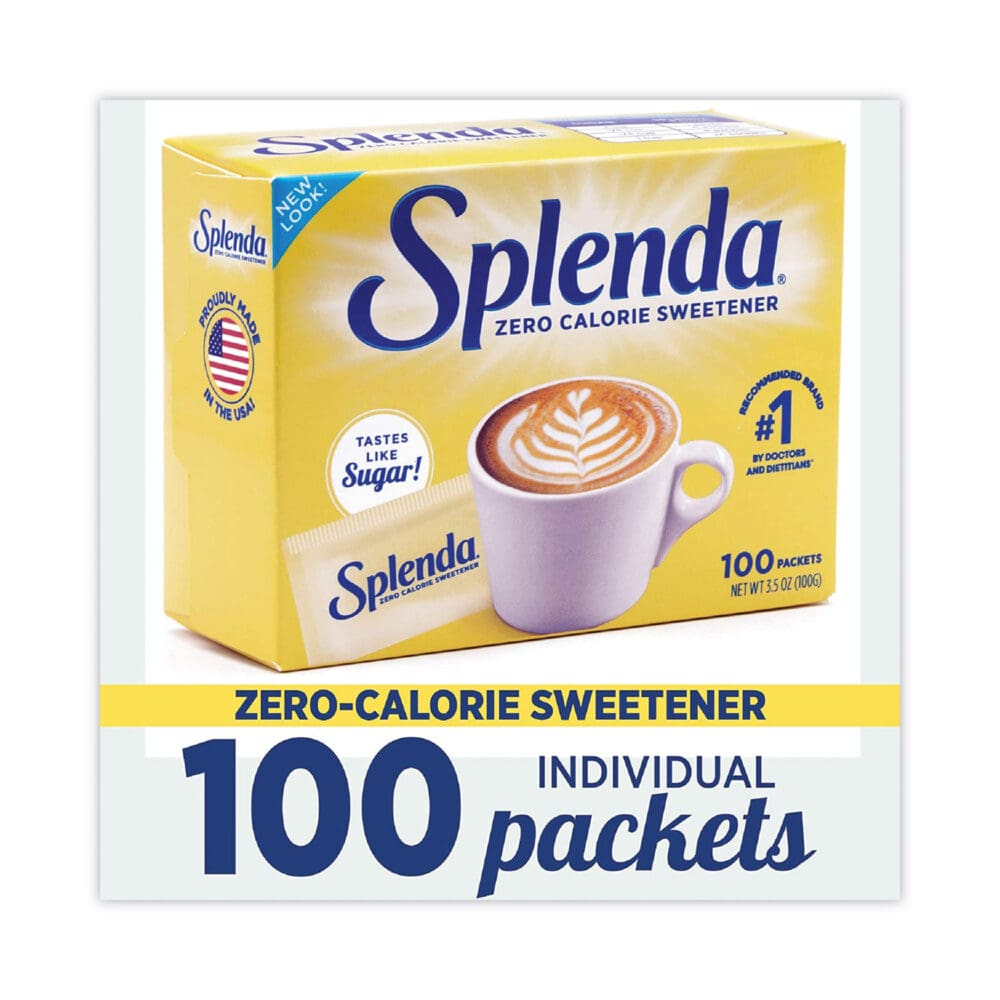 No Calorie Sweetener Packets, 0.035 oz Packets, 1200 Carton - Image 6